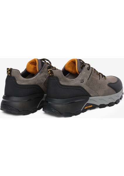 Erkek Koyu Gri Siyah Hakiki Deri Su Geçirmez Outdoor Ayakkabı 5K1GA16343 fırsatları