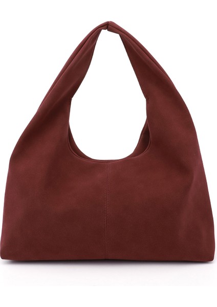 Kadın Bordo Süet El ve Omuz Çantası fırsatları