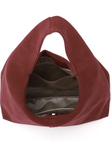 Kadın Bordo Süet El ve Omuz Çantası indirimleri