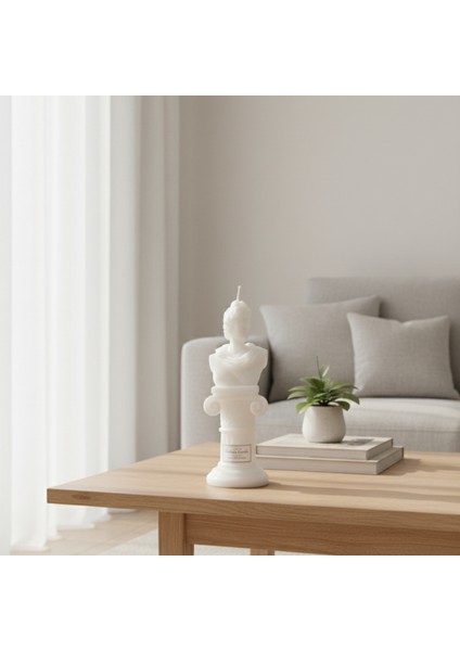 Özel Mitolojik Seri -Beyaz Apollon Tasarım Kokulu Mum fırsatları