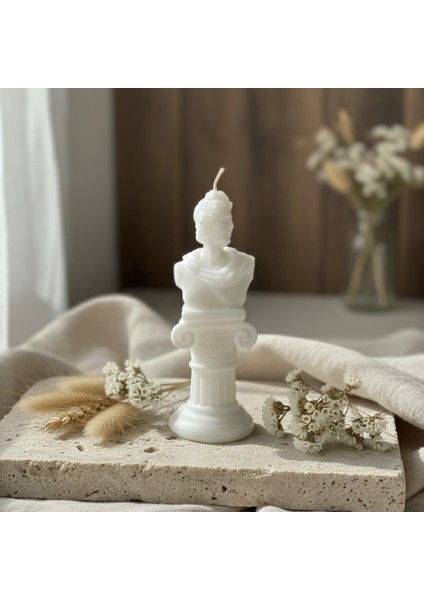 Özel Mitolojik Seri -Beyaz Apollon Tasarım Kokulu Mum