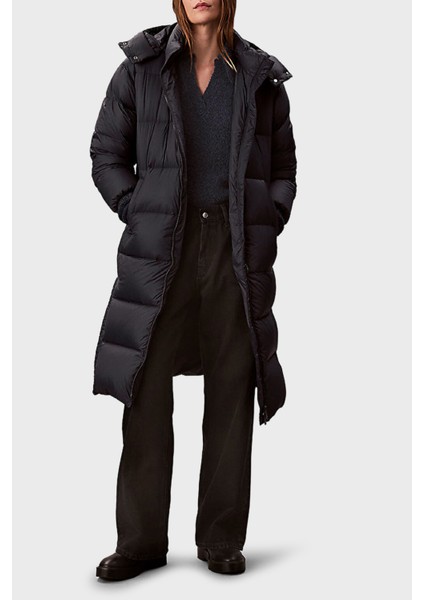 Kapitoneli Regular Fit Kapüşonlu Kemerli Uzun Şişme Mont LV047D508GUB1 Bayan Mont LV047D508G Ub1 fiyatları