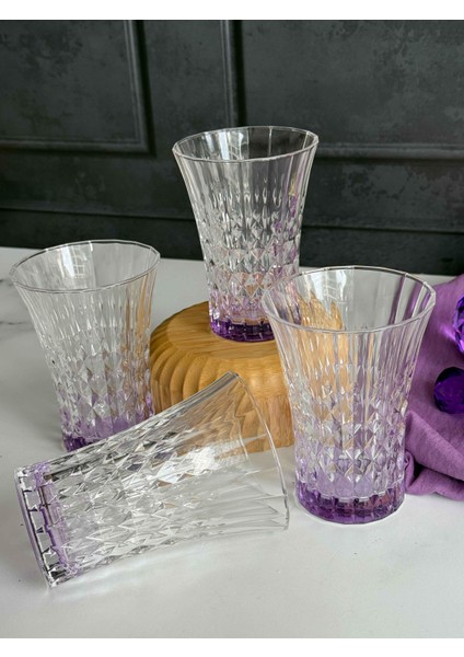 Darkness Mor Crystal 4'lü Meşrubat BARDAK(200ML) modelleri
