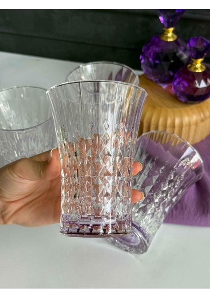 Darkness Mor Crystal 4'lü Meşrubat BARDAK(200ML) indirimleri