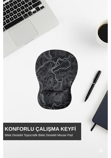 Topowave Bilek Destekli Mouse Pad Ergonomik Kaymaz Taban Mouse Pad , Bilek Koruyucu Dijital Mouse Pad fiyatları