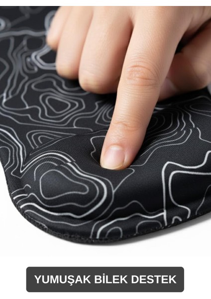 Topowave Bilek Destekli Mouse Pad Ergonomik Kaymaz Taban Mouse Pad , Bilek Koruyucu Dijital Mouse Pad fırsatları