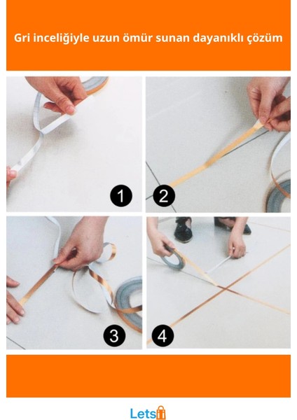 Kendinden Yapışkanlı Çok Amaçlı Fayans Arası Izolasyon Bantı Silver 50M fiyatları