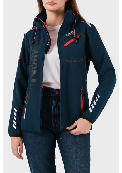 Su Geçirmez 5000 mm Softshell Çıkarılabilir Kapüşonlu Mont Bayan Mont Reıne indirimleri