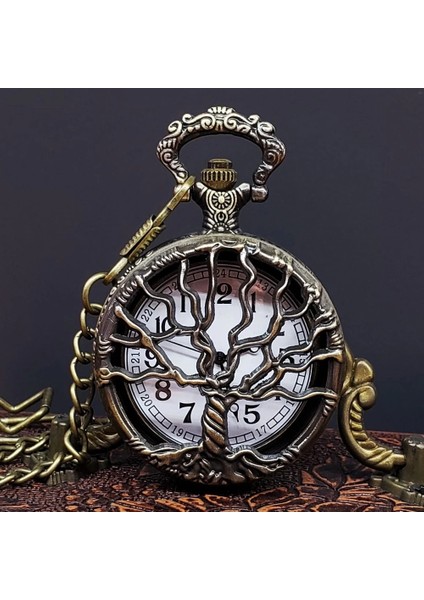 Hayat Ağaçı Tasarımlı Köstekli Saat