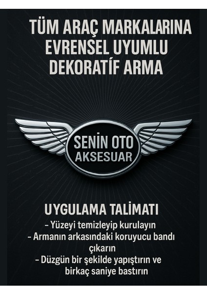 Honda Type R 3D Krom Arma – Kırmızı Siyah (Bagaj ve Çamurluk Uyumlu) fiyatları