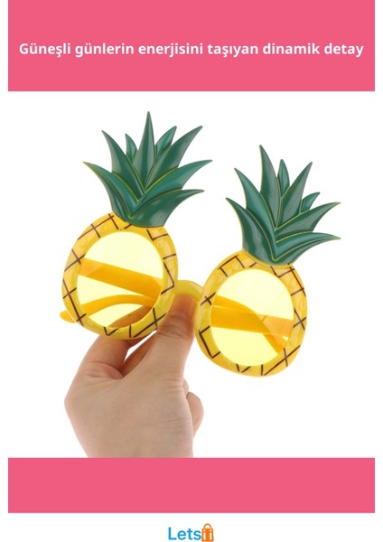 Tropikal Hawaii Ananas Şekilli Parti Gözlüğü fiyatları