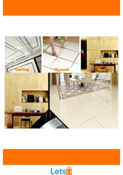 Kendinden Yapışkanlı Çok Amaçlı Gri Fayans Arası Şerit Bant 0.5 cm 50 Metre fırsatları