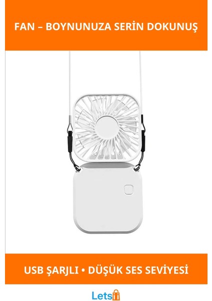 Boyuna Asılabilir Mini Taşınabilir Fan