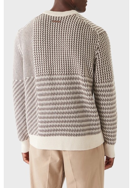 Yünlü Regular Fit Bisiklet Yaka Örme Kazak LV04LD306GGPF Erkek Kazak LV04LD306G Gpf modelleri