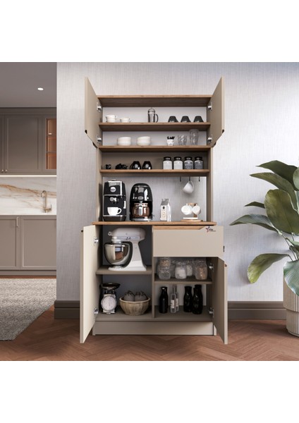 Çok Amaçlı Kahve Köşesi Dolabı Kendinden Kulplu Kapadokya K_401 fiyatları