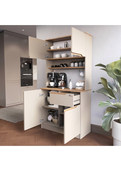 Çok Amaçlı Kahve Köşesi Dolabı Kendinden Kulplu Kapadokya K_401 modelleri