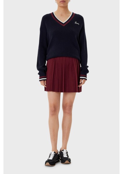 Yün Karışımlı Regular Fit V Yaka Kazak V5BR01Z1152 Bayan Kazak V5BR01 Z1152 A74A