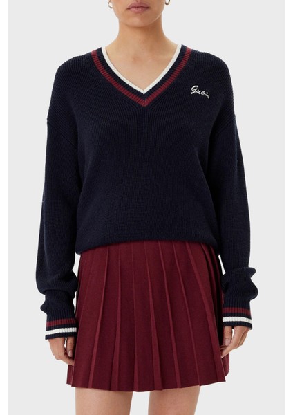 Yün Karışımlı Regular Fit V Yaka Kazak V5BR01Z1152 Bayan Kazak V5BR01 Z1152 A74A fiyatları