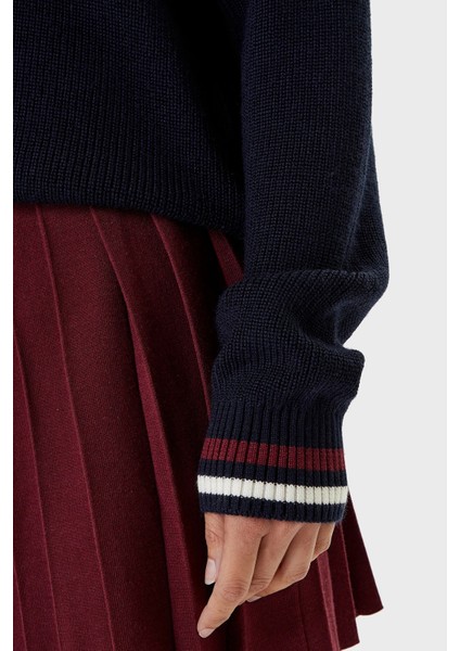 Yün Karışımlı Regular Fit V Yaka Kazak V5BR01Z1152 Bayan Kazak V5BR01 Z1152 A74A indirimleri