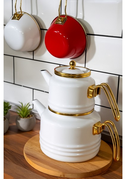 Emily Emaye Çaydanlık Takımı 3 Parça fiyatları