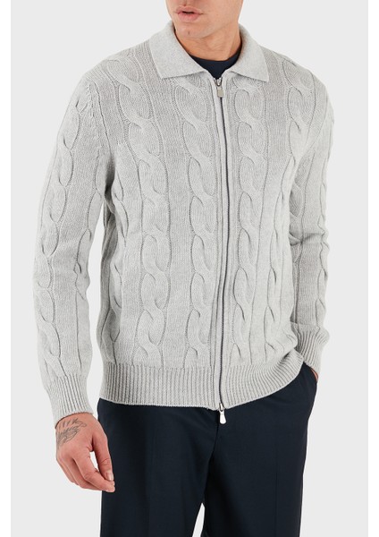 Örgü Desenli Yün ve Kaşmir Karışımlı Regular Fit Ceket Erkek Ceket 13180 19652 044 modelleri