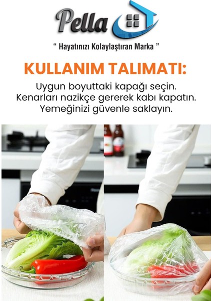 300 Adet Pratik Tazeliği Koruyan Tencere ve Tabak Bonesi | Çok Amaçlı Kapak Gıda Bonesi(3 paket:300 adet) fiyatları