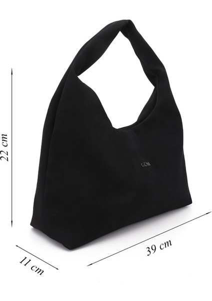 Kadın Siyah Süet El ve Omuz Çantası fiyatları