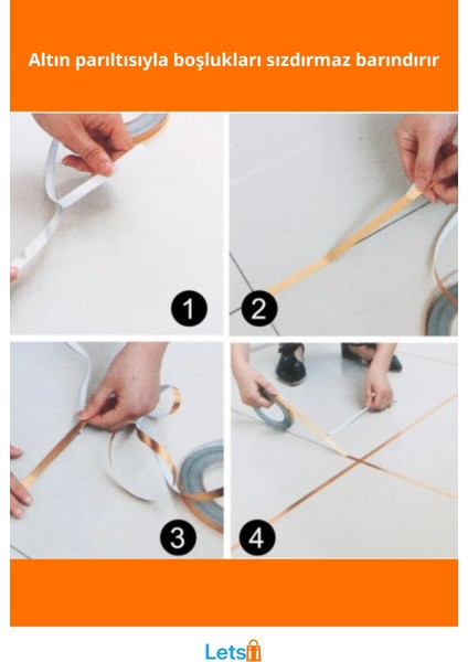 Kendinden Yapışkanlı Gold Fayans Arası Izolasyon Bantı 0,5 cm 50 Metre fiyatları