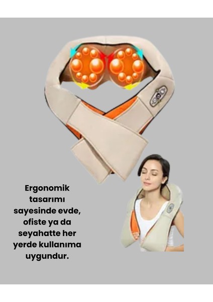 Ev Tipi Ovmalı Isıtmalı Boyun Omuz Bel Masaj Aleti Kolay Kullanım modelleri