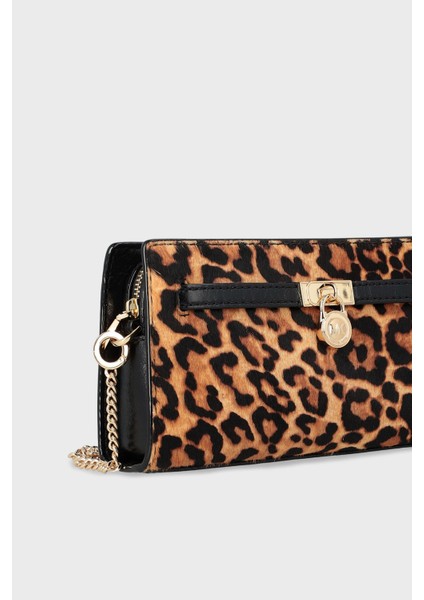 Leopar Desenli Çıkarılabilir Zincir Askılı Çanta 32F5GNXC0H706 Bayan Çanta 32F5GNXC0H 706 indirimleri