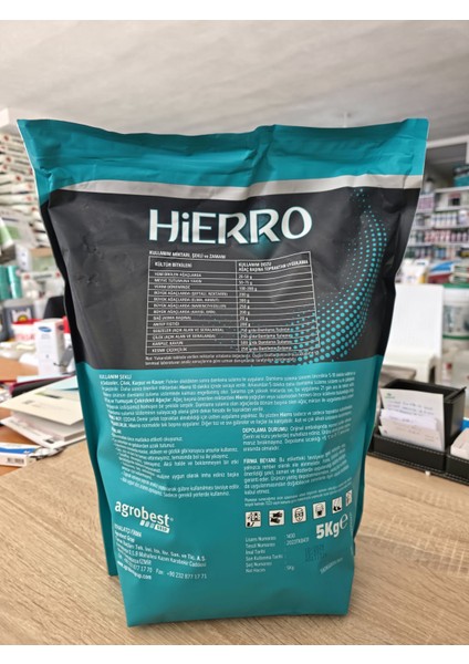 Hierro 5 kg Demir Şelatı (Eddha) fiyatları