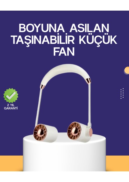 Katlanabilir Asılabilir Mini Fan USB Şarjlı 3 Kademeli Sessiz