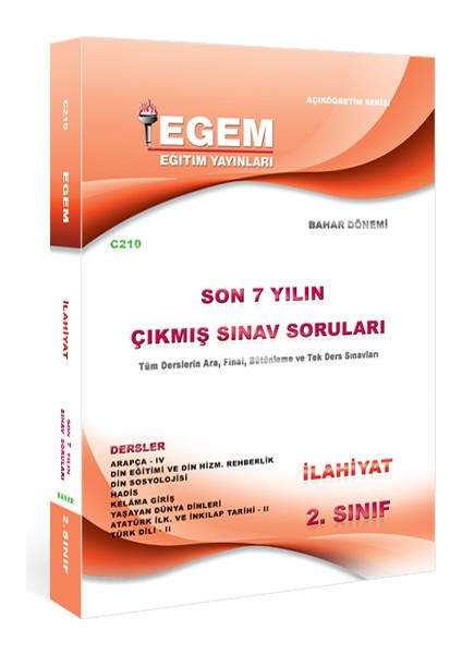 Aöf 2. Sınıf Ilahiyat Bahar Dönemi Çıkmış Sınav Soruları ( 2012-2018 )