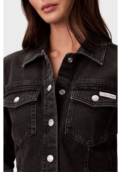 Pamuklu Regular Fit Mini Boy Kot Gömlek Elbise LV047D775G846 Bayan Elbise LV047D775G 846 indirimleri