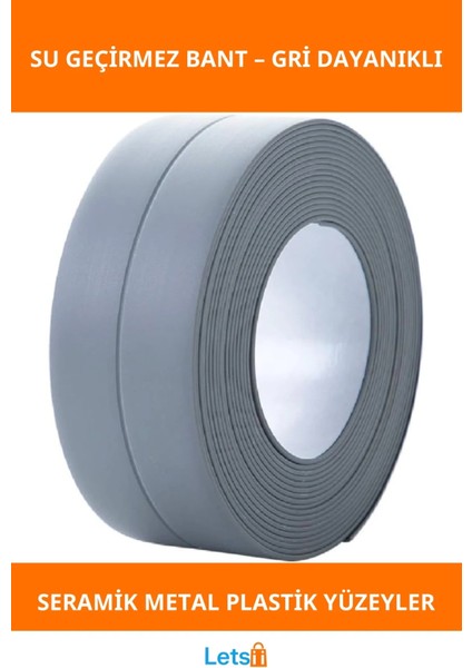 Su Geçirmez Gri Sızdırmaz Bant Mutfak ve Banyo Için