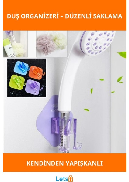 Kendinden Yapışkanlı Duş Başlığı Organizeri