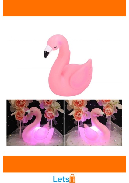 LED Işıklı Flamingo Masa Lambası Dekoratif Aydınlatma modelleri