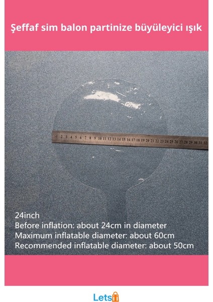 Kırmızı Simli Yuvarlak Şeffaf Balon 24 Inç Parti Aksesuarı fiyatları