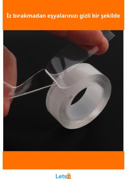 Süper Güçlü Şeffaf Çift Taraflı Bant 1 Adet Nano Teknoloji fiyatları