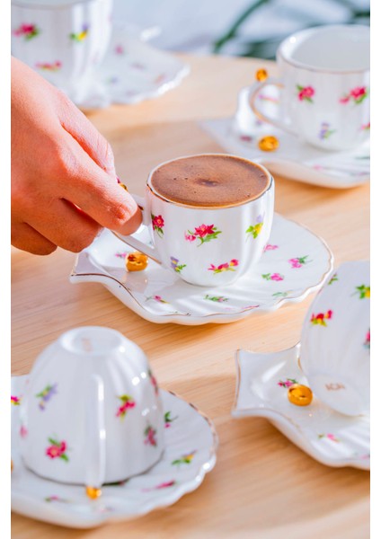 Ladurée 6 Kişilik Kahve Fincan Takımı - 75 ml