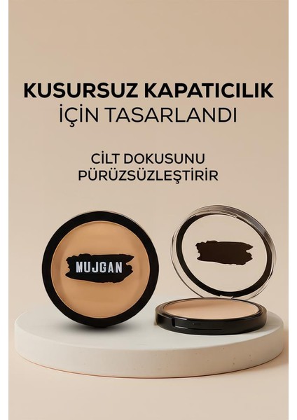 Tekli Oval Yüksek Kapatıcılı Pudra Fondöten No:3 indirimleri