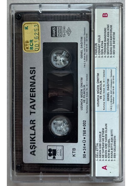 Aşıklar Tavernası Kaset (Orijnal Dönem Kağıt Baskı Kaset) fiyatları