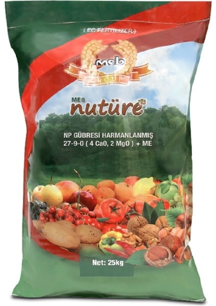 Nutüre 25 kg Harmanlanmış Np Gübresi, 40 Torba