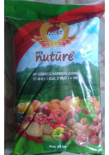 Nutüre 25 kg Harmanlanmış Np Gübresi, 40 Torba fiyatları