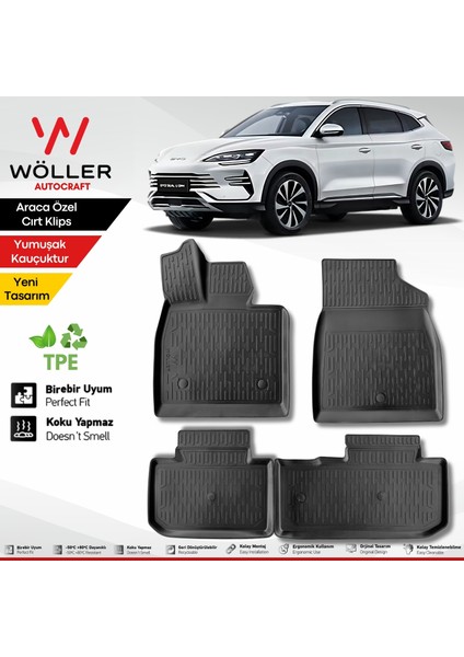 Byd Seal U Paspas Dm-I ve Ev Uyumlu 2024 Sonrası 3D Havuzlu Paspas