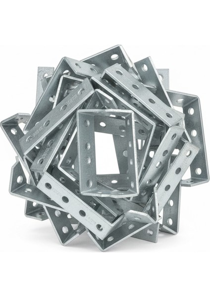 Mobilya Dolap Duvar Sabitleme 25 Adet Metal Köşebent 20X80X80 mm Bağlantı Aparatı L Demiri Gönye fırsatları