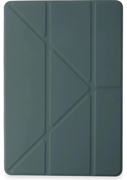 Huawei Honor Pad 9 Kılıf Kalemlikli Mars Tablet Kılıfı - Koyu Yeşil