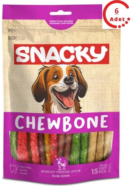 Muchy Köpek Burgu Çubuk 13CM 100GR 15LI x 6 Adet