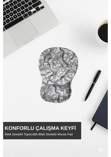 Topowave Bilek Destekli Mouse Pad Ergonomik Kaymaz Taban Mouse Pad , Bilek Koruyucu Dijital Mouse Pad fiyatları