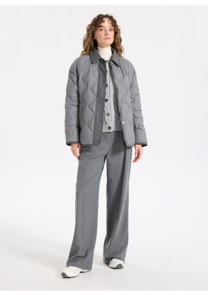 Normal Bel Bol Kesim Gri Kadın Pantolon J5WL-PNT7075 fiyatları